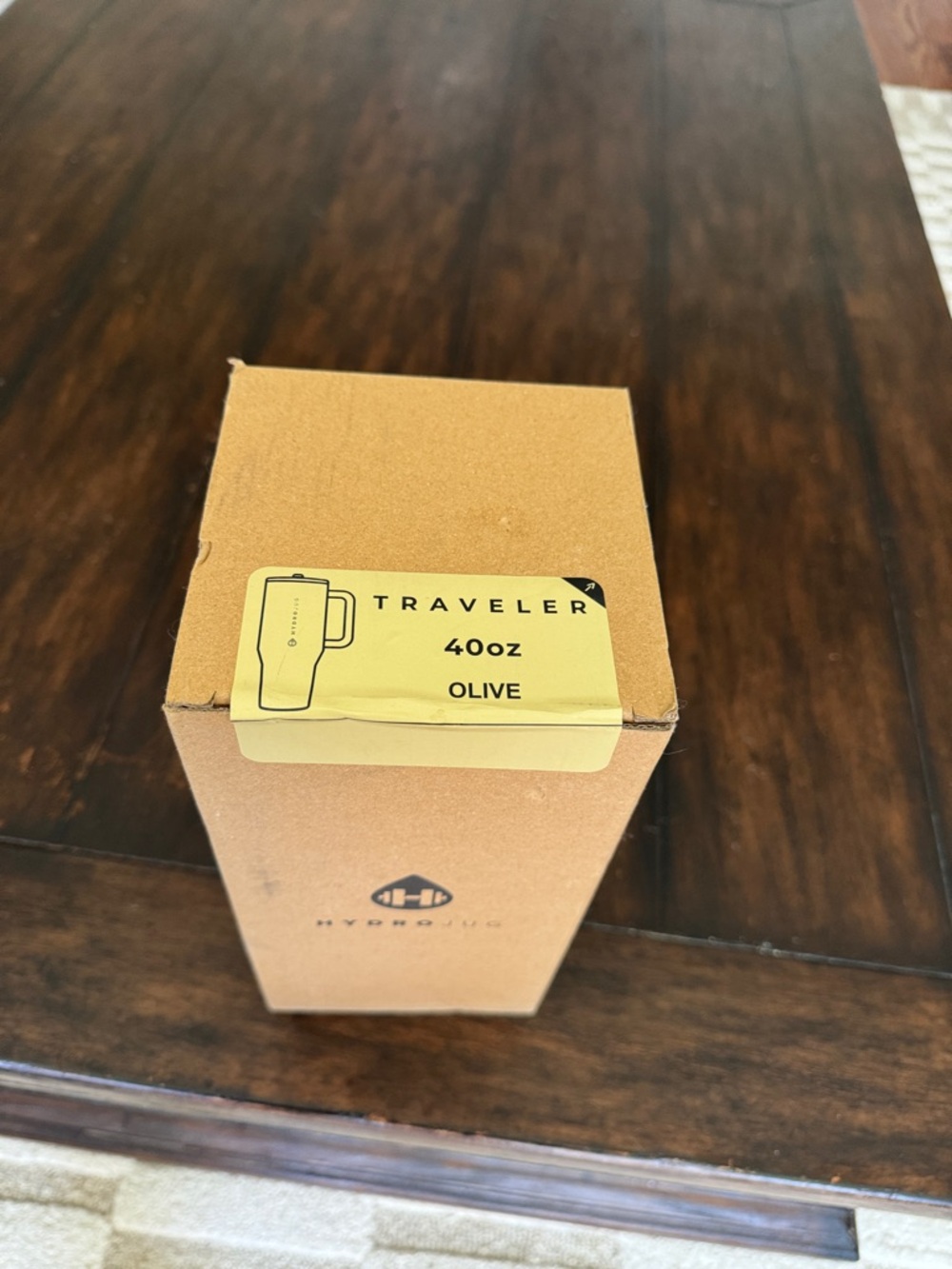HydroJug Olive Traveler 40oz Box